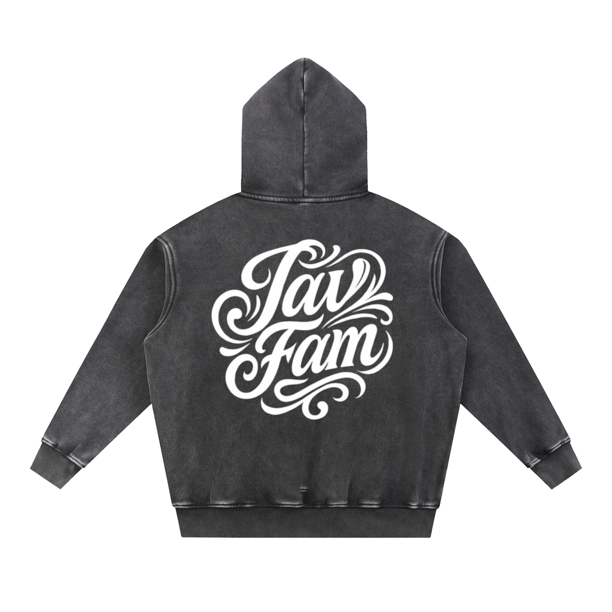 Snow Wash Fleece Oversize Hoodie