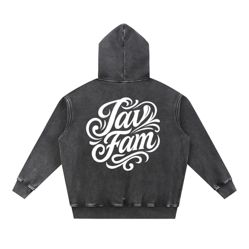 Snow Wash Fleece Oversize Hoodie