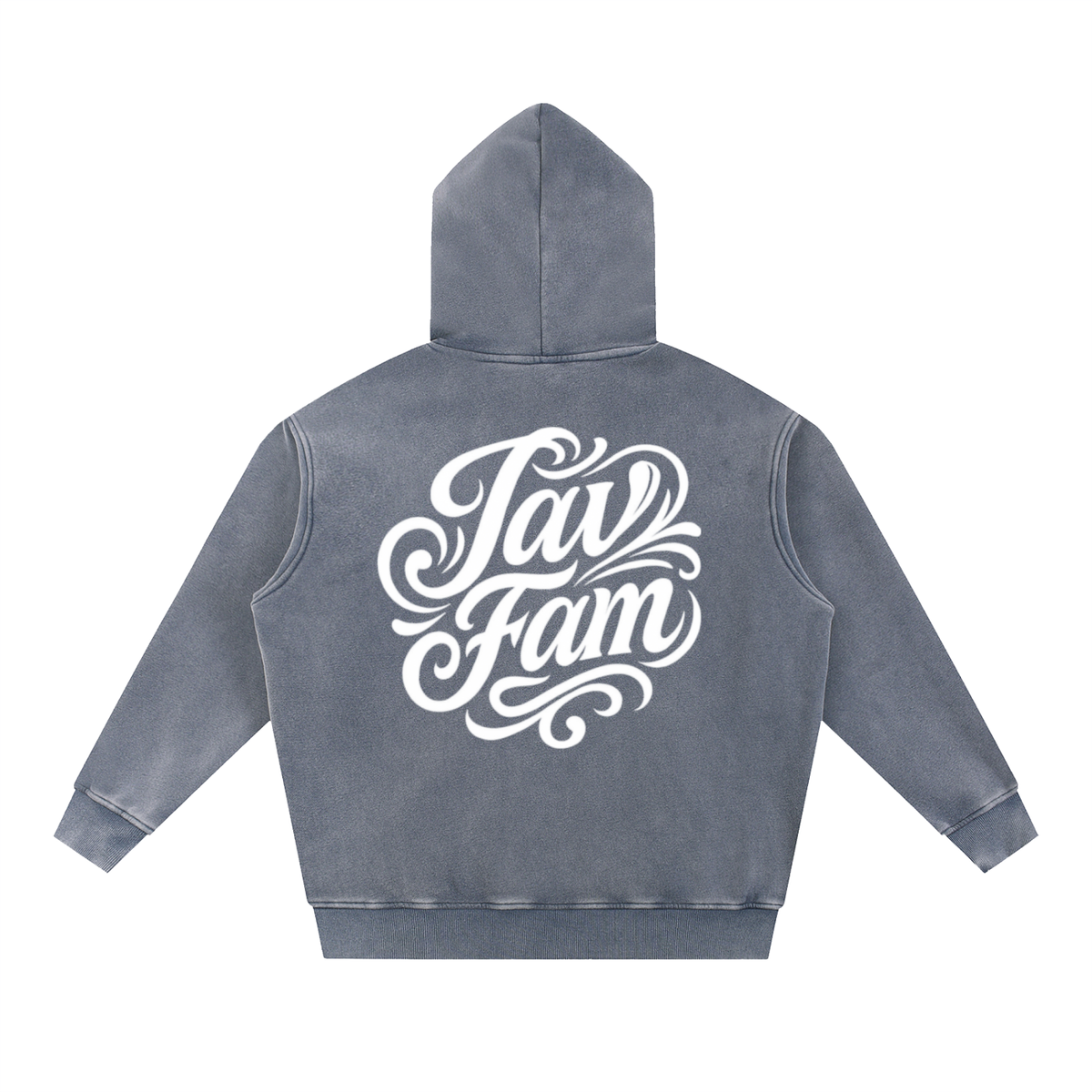 Snow Wash Fleece Oversize Hoodie