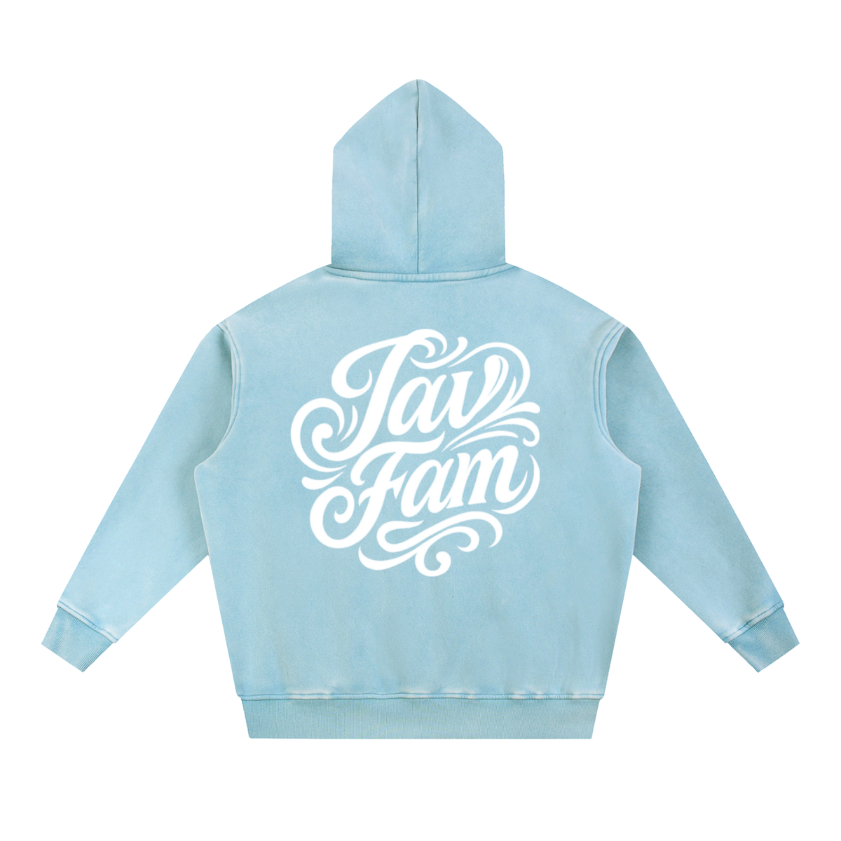 Snow Wash Fleece Oversize Hoodie